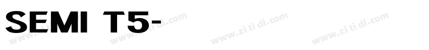 SEMI T5字体转换